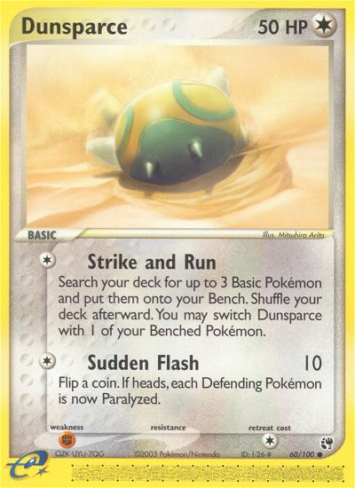 Dunsparce (60/100) [EX: Sandstorm] | Devastation Store