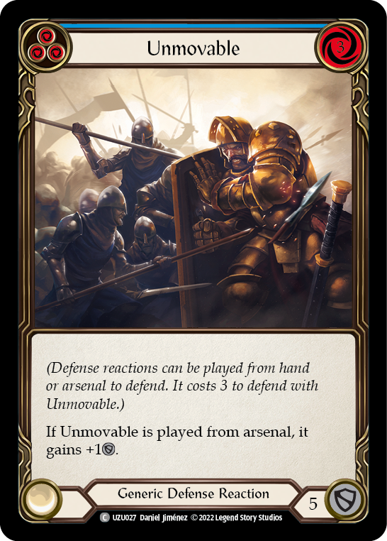 Unmovable (Blue) [UZU027] (Outsiders Uzuri Blitz Deck) | Devastation Store