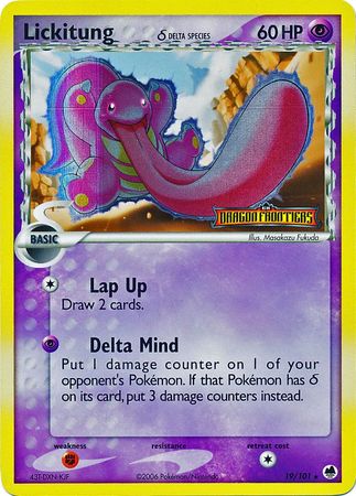 Lickitung (19/101) (Delta Species) (Stamped) [EX: Dragon Frontiers] | Devastation Store