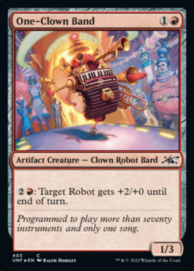 One-Clown Band (Galaxy Foil) [Unfinity] | Devastation Store