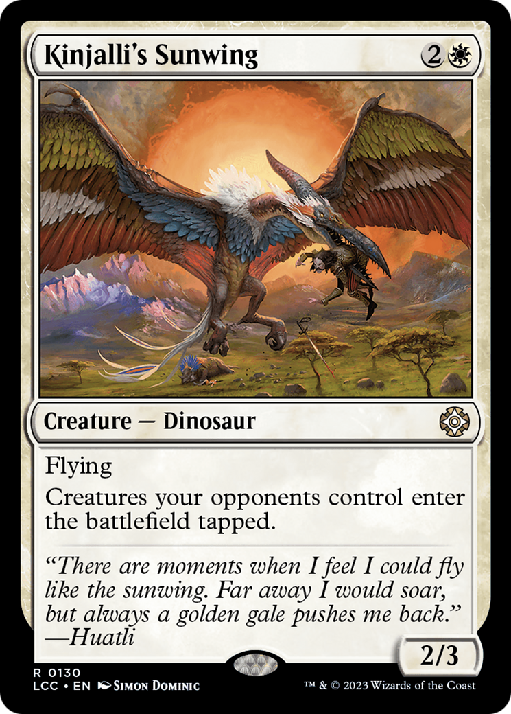 Kinjalli's Sunwing [The Lost Caverns of Ixalan Commander] | Devastation Store