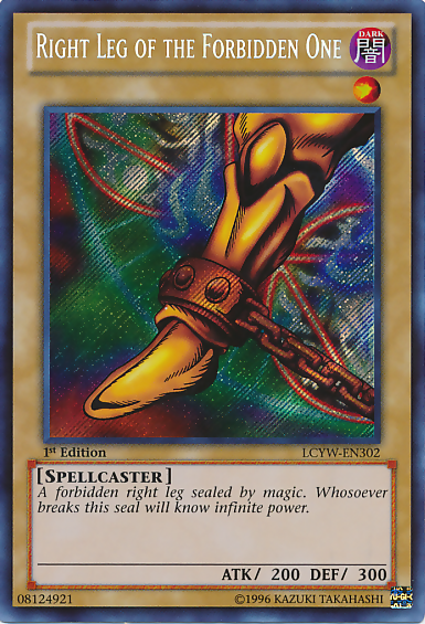 Right Leg of the Forbidden One [LCYW-EN302] Secret Rare | Devastation Store