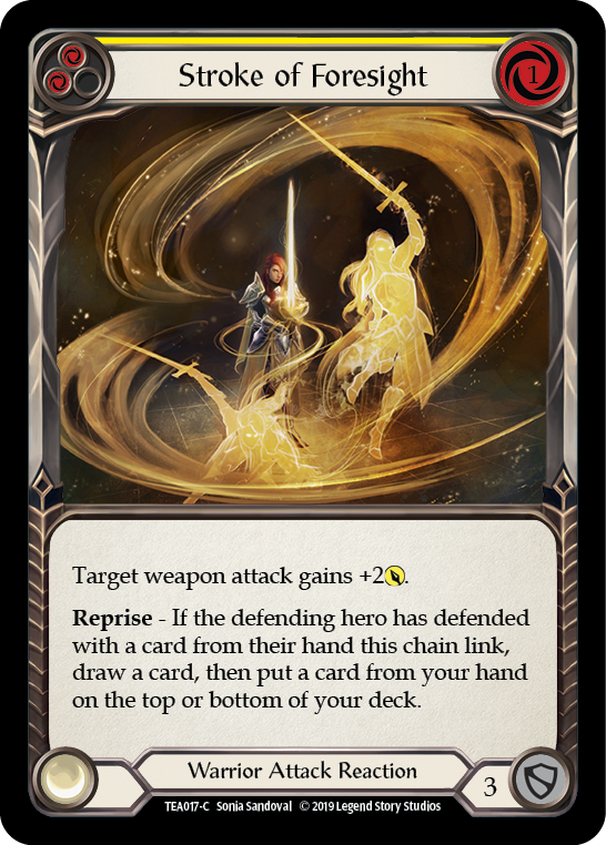 Stroke of Foresight (Yellow) [TEA017-C] Normal - Devastation Store | Devastation Store