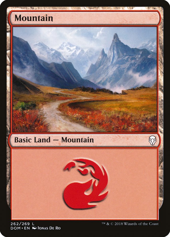 Mountain (262) [Dominaria] - Devastation Store | Devastation Store