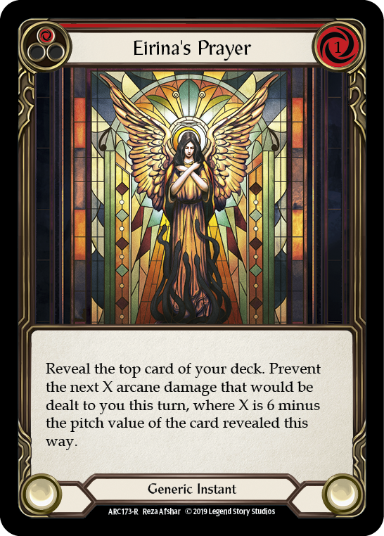 Eirina's Prayer (Red) [ARC173-R] 1st Edition Rainbow Foil - Devastation Store | Devastation Store