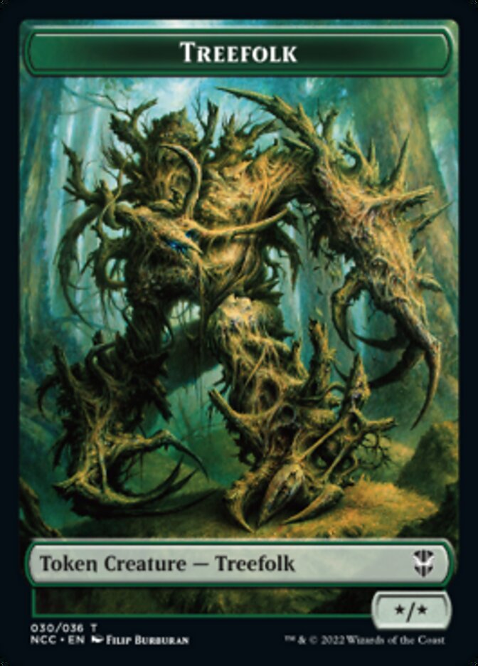 Treefolk // Spider Double-sided Token [Streets of New Capenna Commander Tokens] | Devastation Store