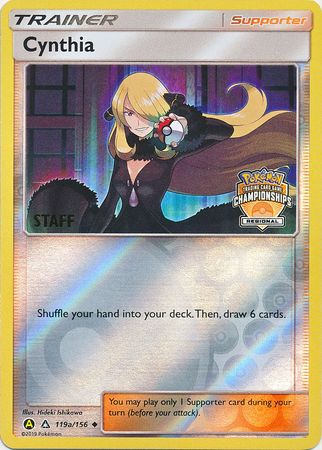 Cynthia (119a/156) (Regional Championship Promo Staff) [Sun & Moon: Ultra Prism] | Devastation Store