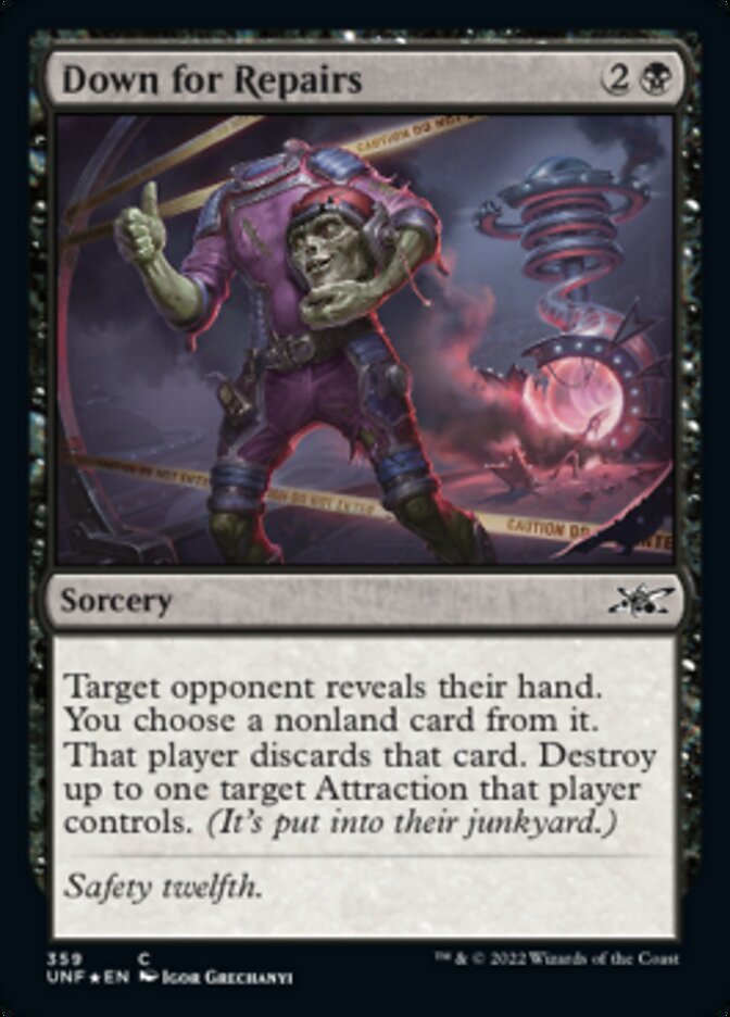 Down for Repairs (Galaxy Foil) [Unfinity] | Devastation Store