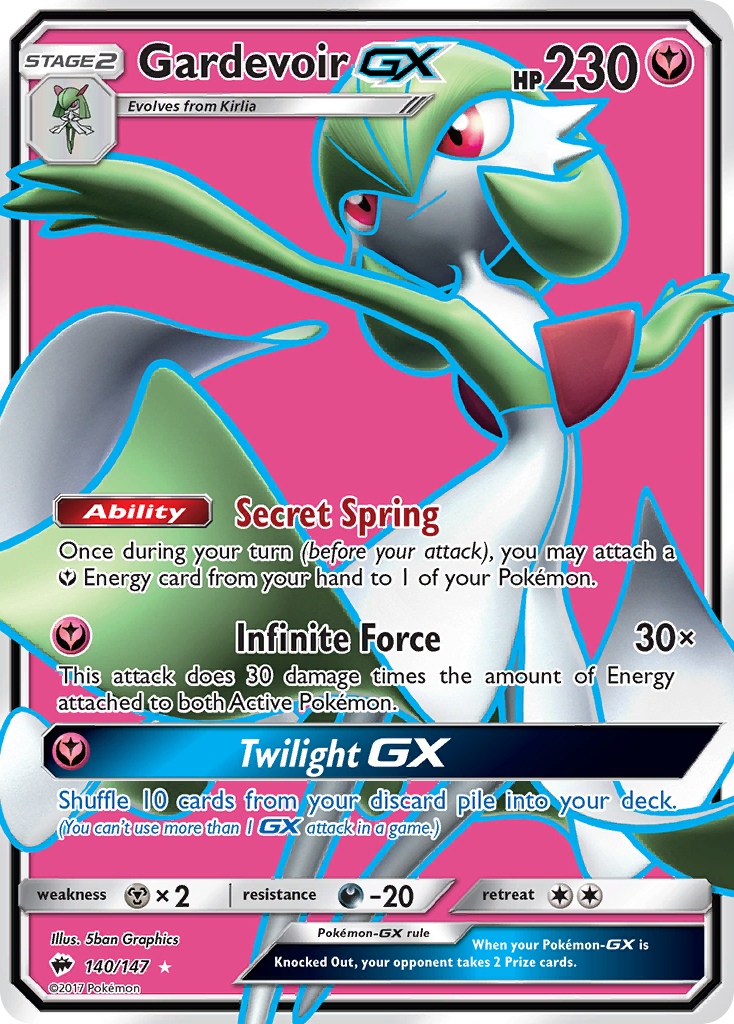 Gardevoir GX (140/147) [Sun & Moon: Burning Shadows] | Devastation Store
