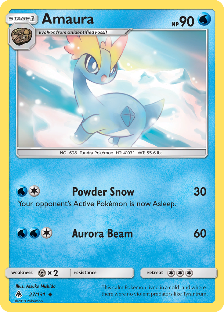 Amaura (27/131) [Sun & Moon: Forbidden Light] | Devastation Store