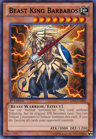 Beast King Barbaros [BP02-EN080] Mosaic Rare | Devastation Store