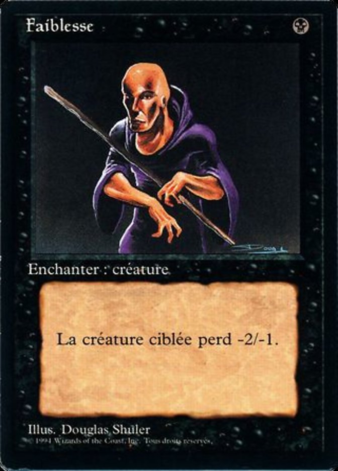 Weakness [Foreign Black Border] | Devastation Store