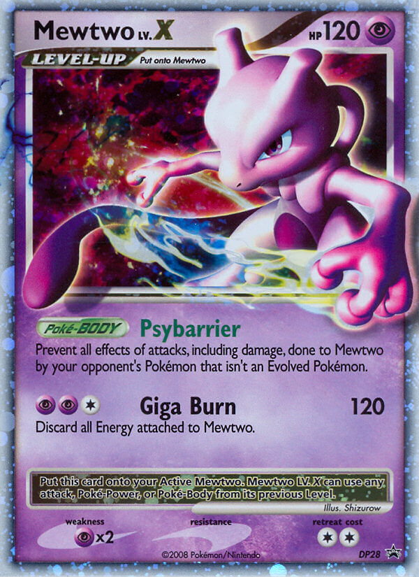 Mewtwo LV.X (DP28) [Diamond & Pearl: Black Star Promos] | Devastation Store