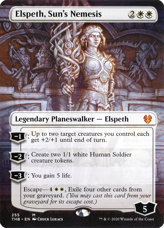 Elspeth, Sun's Nemesis (Borderless) [Theros Beyond Death] | Devastation Store