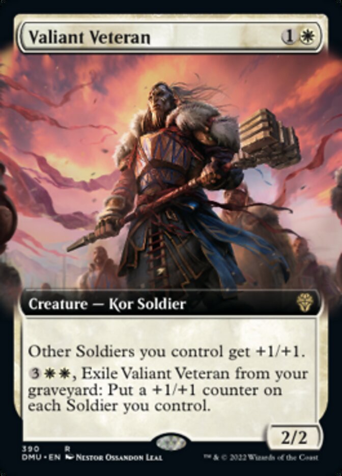 Valiant Veteran (Extended Art) [Dominaria United] | Devastation Store