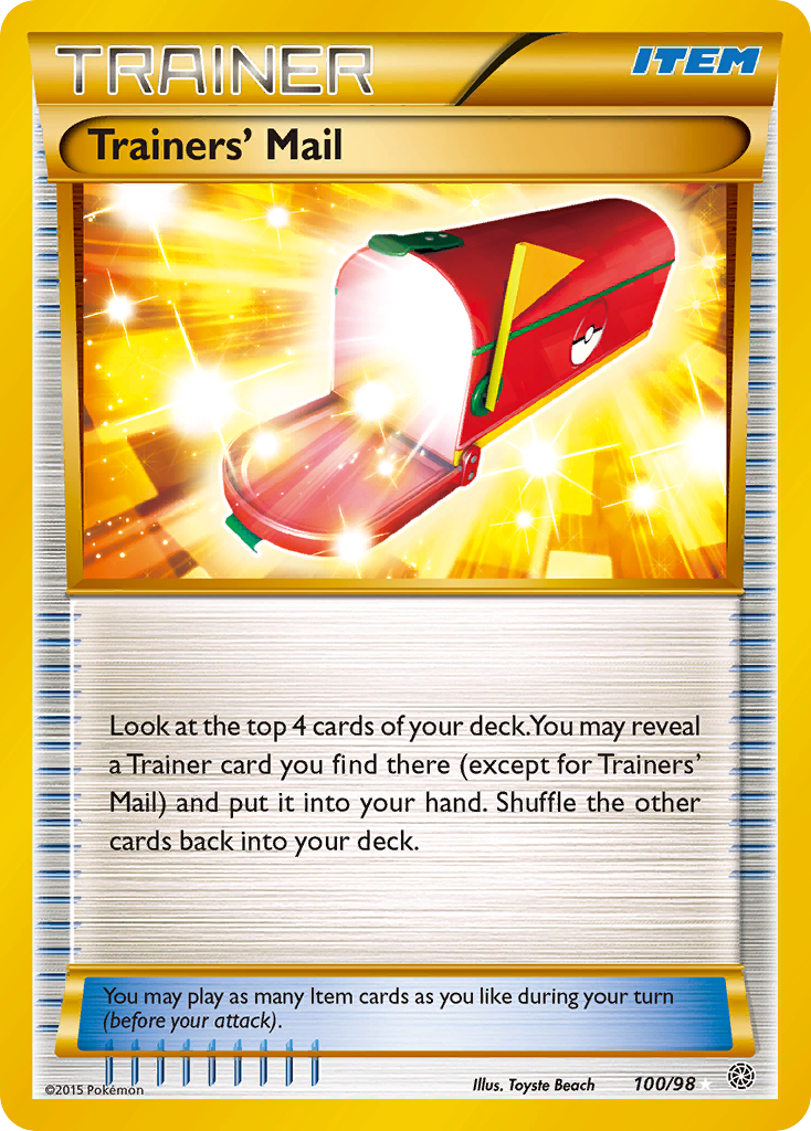 Trainers' Mail (100/98) [XY: Ancient Origins] | Devastation Store