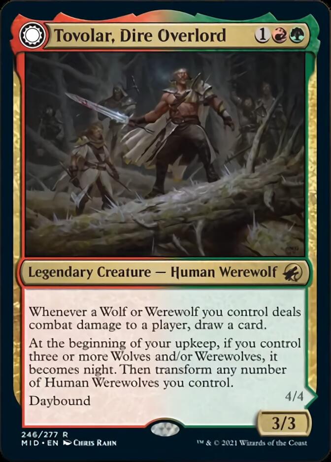 Tovolar, Dire Overlord // Tovolar, the Midnight Scourge [Innistrad: Midnight Hunt] | Devastation Store