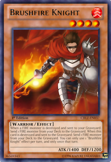 Brushfire Knight [CBLZ-EN037] Rare | Devastation Store