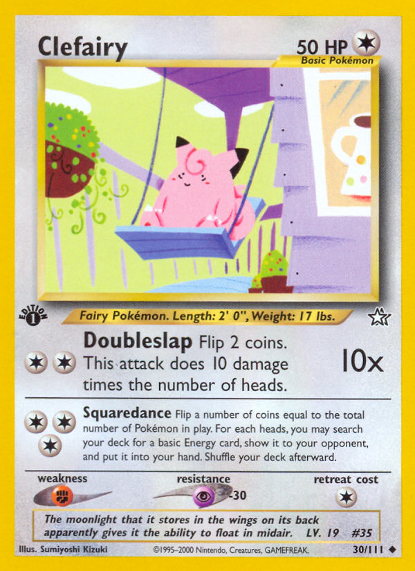 Clefairy (30/111) [Neo Genesis 1st Edition] | Devastation Store