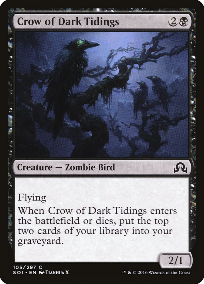 Crow of Dark Tidings [Shadows over Innistrad] - Devastation Store | Devastation Store