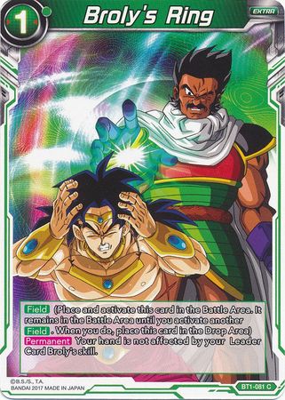 Broly's Ring [BT1-081] | Devastation Store