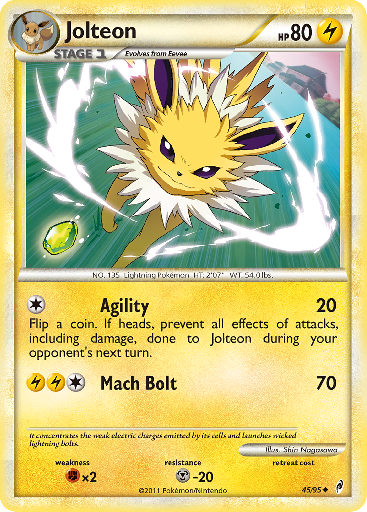Jolteon (45/95) [HeartGold & SoulSilver: Call of Legends] | Devastation Store