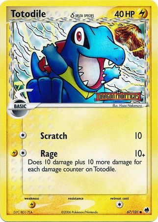 Totodile (67/101) (Delta Species) (Stamped) [EX: Dragon Frontiers] | Devastation Store