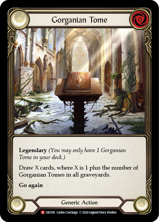 Gorganian Tome [CRU181] 1st Edition Rainbow Foil - Devastation Store | Devastation Store