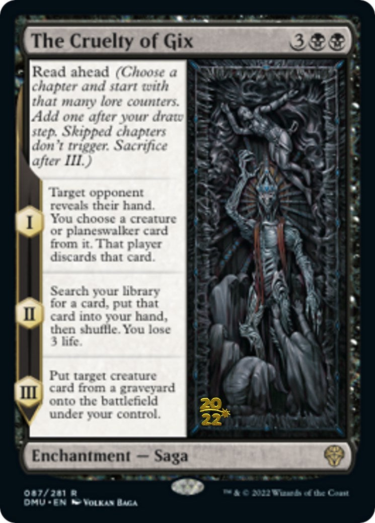 The Cruelty of Gix [Dominaria United Prerelease Promos] | Devastation Store
