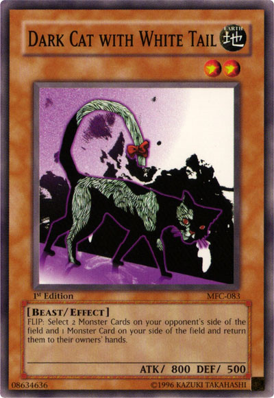 Dark Cat with White Tail [MFC-083] Common | Devastation Store
