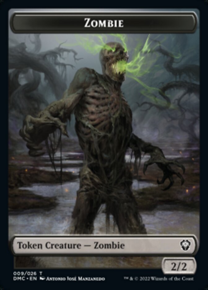 Bird (002) // Zombie Double-sided Token [Dominaria United Tokens] | Devastation Store