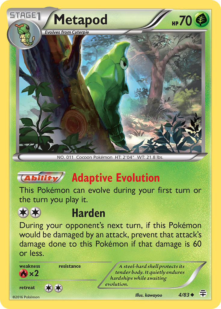 Metapod (4/83) [XY: Generations] | Devastation Store