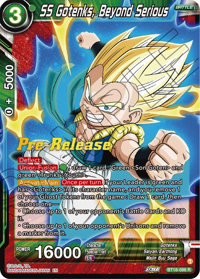 SS Gotenks, Beyond Serious (BT18-086) [Dawn of the Z-Legends Prerelease Promos] | Devastation Store