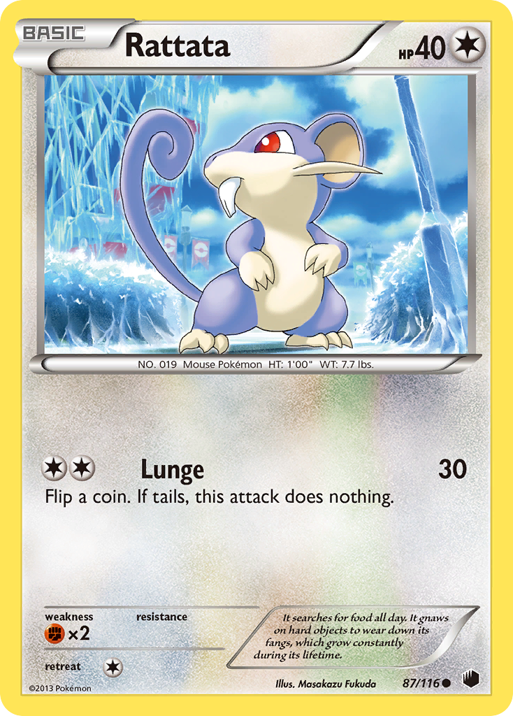 Rattata (87/116) [Black & White: Plasma Freeze] | Devastation Store