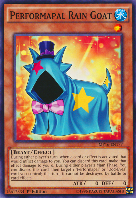 Performapal Rain Goat [MP16-EN177] Common | Devastation Store