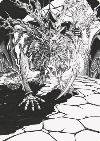 Thrun, Breaker of Silence Art Card [Phyrexia: All Will Be One Art Series] | Devastation Store