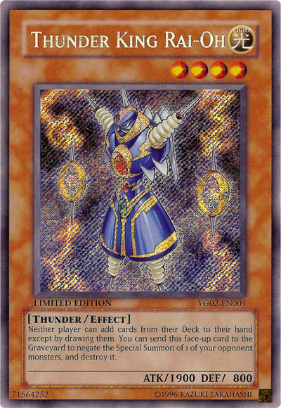 Thunder King Rai-Oh [YG02-EN001] Secret Rare | Devastation Store