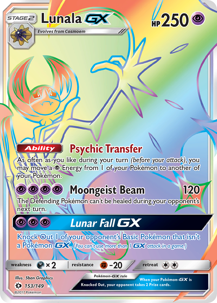 Lunala GX (153/149) [Sun & Moon: Base Set] | Devastation Store