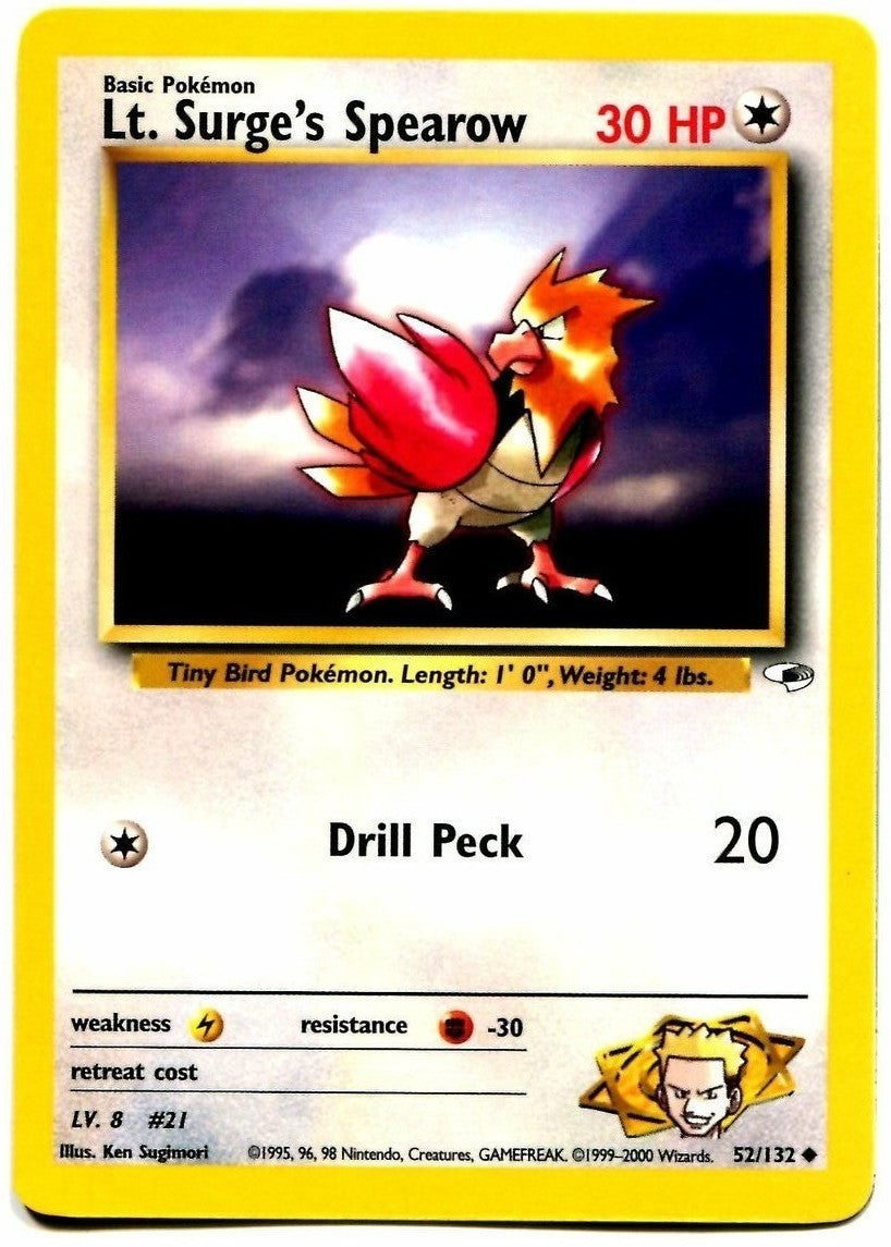 Lt. Surge's Spearow (52/132) [Gym Heroes Unlimited] | Devastation Store