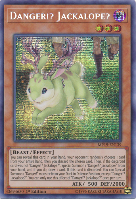 Danger!? Jackalope? [MP19-EN139] Prismatic Secret Rare | Devastation Store