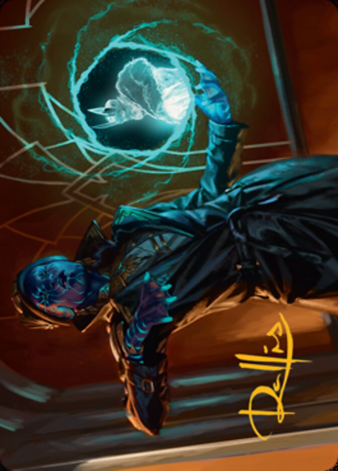 Kamiz, Obscura Oculus Art Card (Gold-Stamped Signature) [Streets of New Capenna Art Series] | Devastation Store