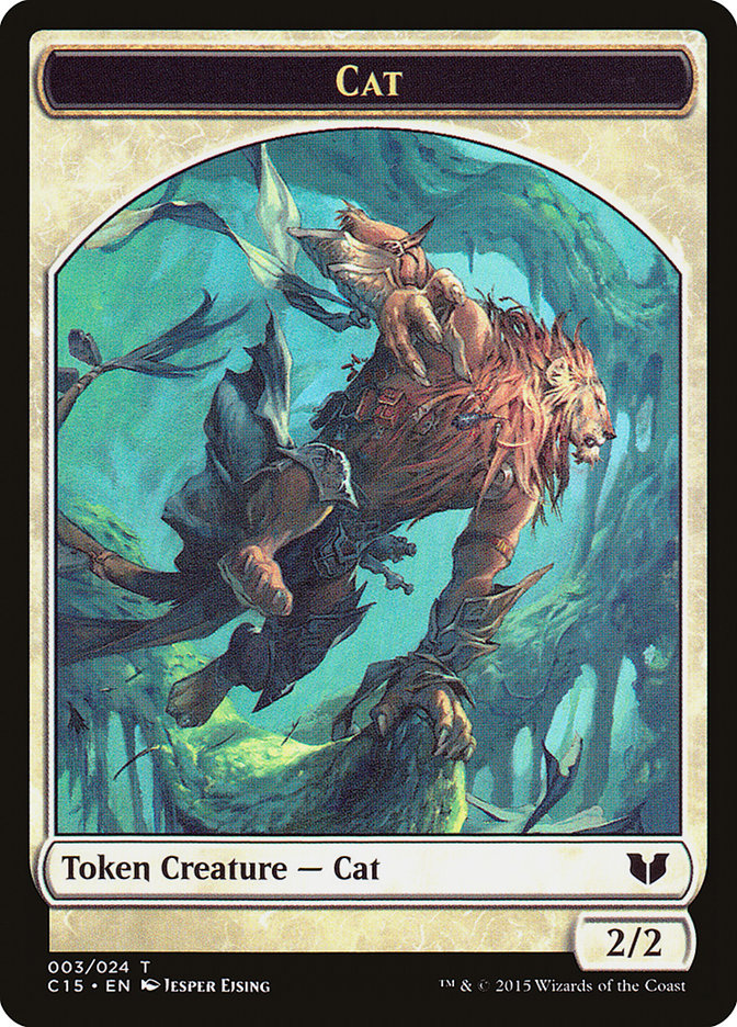 Cat // Zombie Double-Sided Token [Commander 2015 Tokens] | Devastation Store