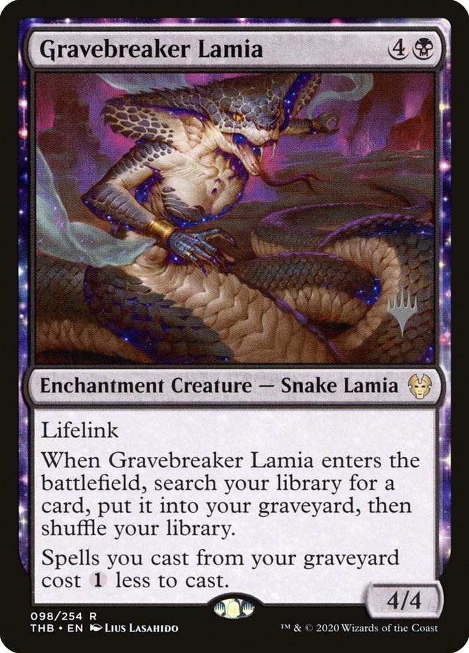 Gravebreaker Lamia (Promo Pack) [Theros Beyond Death Promos] | Devastation Store