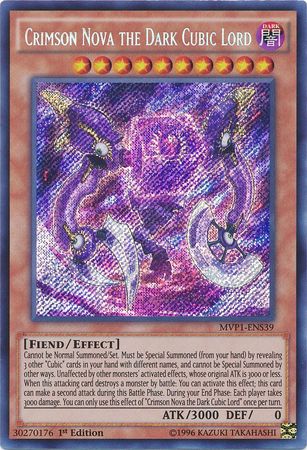 Crimson Nova the Dark Cubic Lord [MVP1-ENS39] Secret Rare | Devastation Store