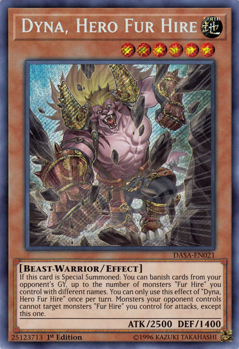 Dyna, Hero Fur Hire [DASA-EN021] Secret Rare | Devastation Store