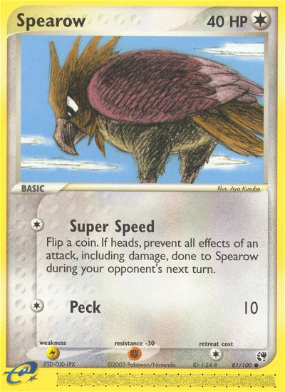 Spearow (81/100) [EX: Sandstorm] | Devastation Store