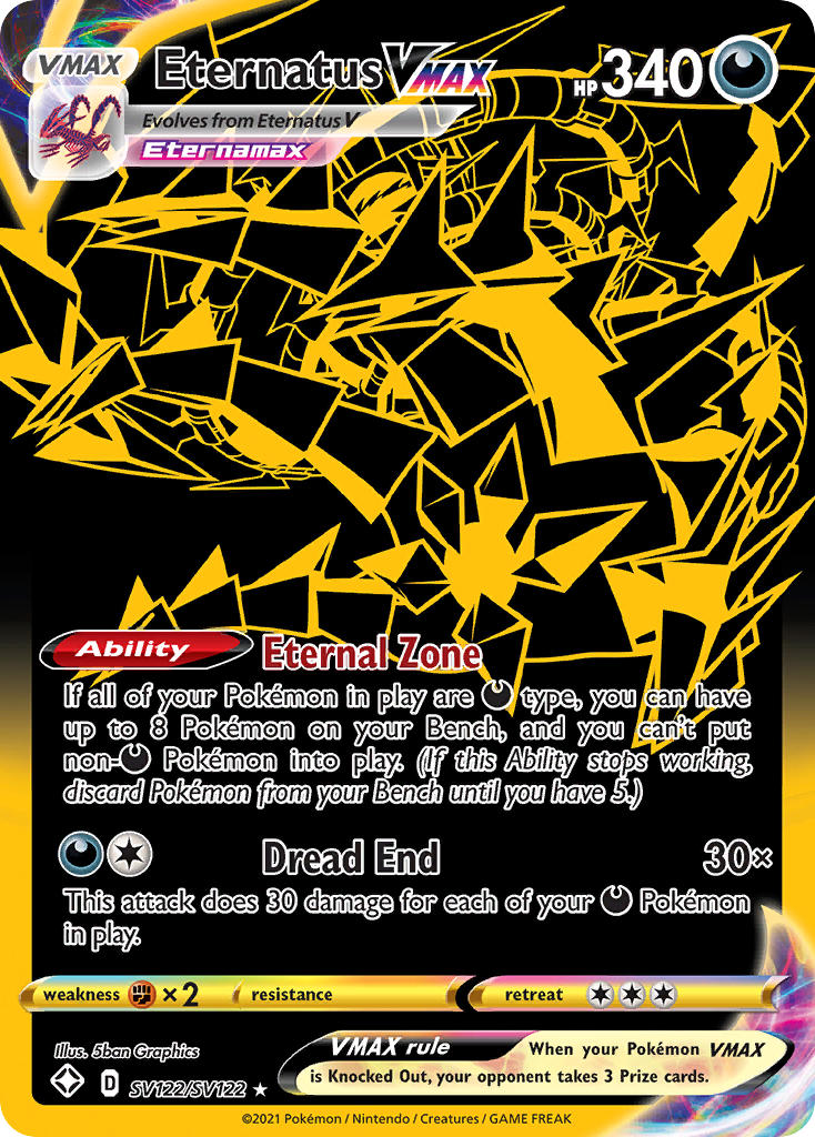 Eternatus VMAX (SV122/SV122) [Sword & Shield: Shining Fates] | Devastation Store