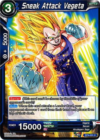 Sneak Attack Vegeta [BT4-031] | Devastation Store