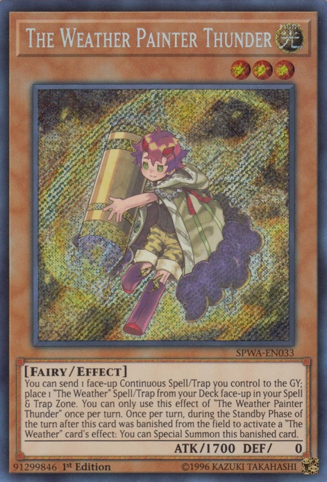 The Weather Painter Thunder [SPWA-EN033] Secret Rare | Devastation Store