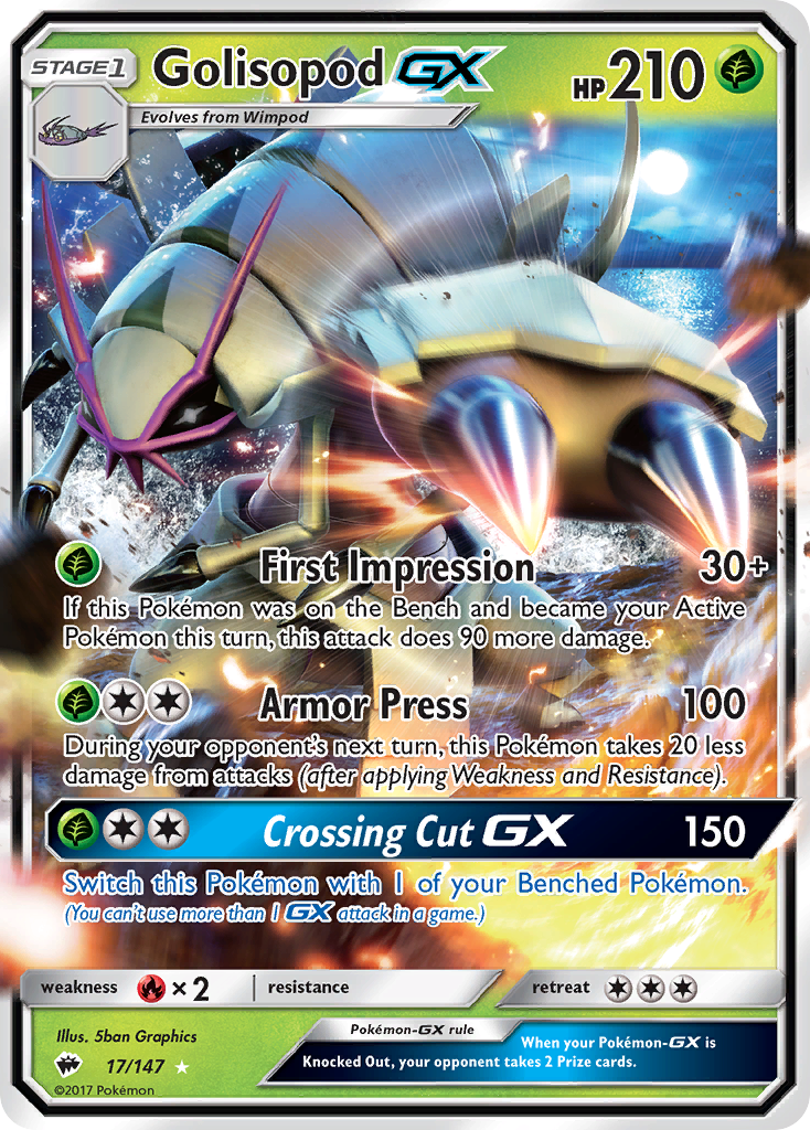 Golisopod GX (17/147) [Sun & Moon: Burning Shadows] | Devastation Store